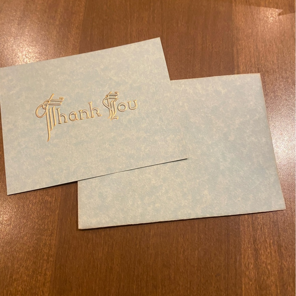 Box Vintage Herff Jones Thank You Cards